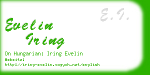 evelin iring business card